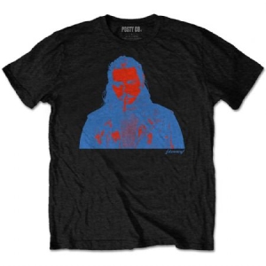 Post Malone - POST MALONE UNISEX TEE: RED & BLUE PHOTO ryhmässä MERCH / Test-Tshirts @ Bengans Skivbutik AB (3756655r)