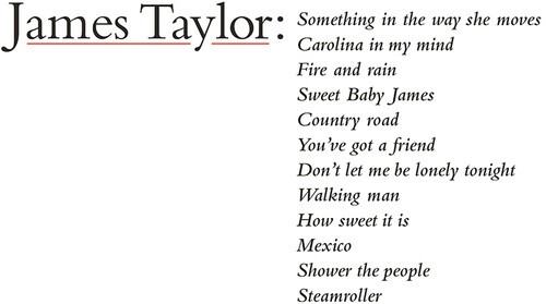 James Taylor - James Taylor's Greatest Hits ryhmässä CD / Pop-Rock @ Bengans Skivbutik AB (3775193)