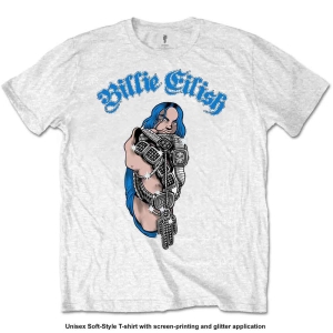 Billie Eilish - Bling Uni Wht    ryhmässä BW-T-shirts @ Bengans Skivbutik AB (3795262)