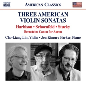 Bernstein Leonard Harbison John - Three American Violin Sonatas ryhmässä CD @ Bengans Skivbutik AB (3799132)