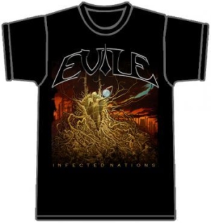 Evile - T/S Infected Nations Black (M) ryhmässä MERCH @ Bengans Skivbutik AB (3811465)