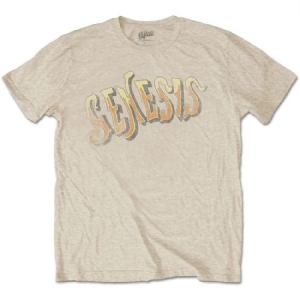 Genesis/ T-shirt -  Vintage Logo - Golden (Men Light) (L) ryhmässä -Start Tshirt @ Bengans Skivbutik AB (3827385)