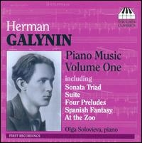 Galynin - Piano Music Vol 1 ryhmässä CD @ Bengans Skivbutik AB (3837544)