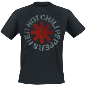 Red Hot Chili Peppers - Stencil Uni Bl T-Shirt ryhmässä MERCHANDISE / T-paita / Pop-Rock @ Bengans Skivbutik AB (3863530r)