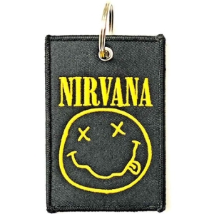 Nirvana  - Keychain: Happy Face (Double Sided) ryhmässä MERCH @ Bengans Skivbutik AB (3880830)