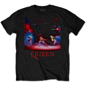 Queen - Live Shot Spotlight Uni Bl T-Shirt  (M) ryhmässä -Start Tshirt @ Bengans Skivbutik AB (3881503)