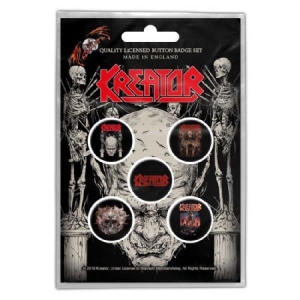 Kreator - BUTTON BADGE PACK: SKULL & SKELETONS (RE ryhmässä MERCH @ Bengans Skivbutik AB (3882366)