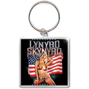 Lynyrd Skynyrd - Keychain: American Flag (Photo-print) ryhmässä Minishops / Lynyrd Skynyrd @ Bengans Skivbutik AB (3882431)
