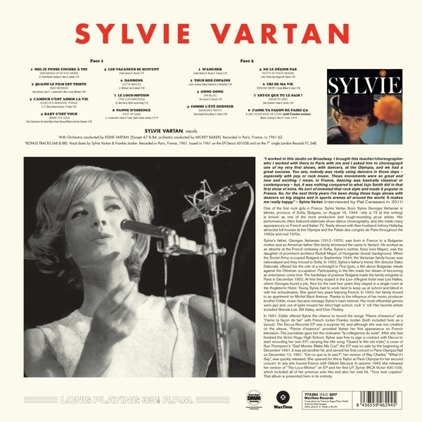 Sylvie Vartan - Sylvie Vartan ryhmässä VINYYLI / Myydyimmät @ Bengans Skivbutik AB (3922604)