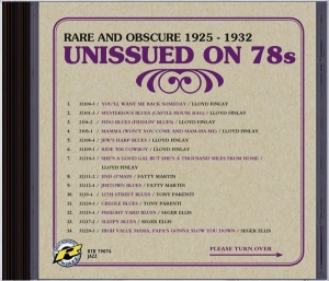 Various - Unissued On 78.4 ryhmässä CD @ Bengans Skivbutik AB (3929006)