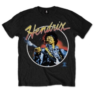 Jimi Hendrix/ Unisex Tee: Script Circle (2XL) ryhmässä -Start Tshirt @ Bengans Skivbutik AB (3943018)