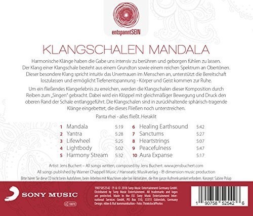 Buchert Jens - Entspanntsein - Klangschalen Mandala (Eine Klangreise Für Meditation, Entspannung & Achtsamkeit) ryhmässä CD / Worldmusic/ Folkmusik @ Bengans Skivbutik AB (3950961)