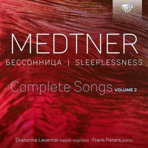 Medtner Nikolai - Complete Songs, Vol. 2 - Sleeplessn ryhmässä CD @ Bengans Skivbutik AB (3965619)