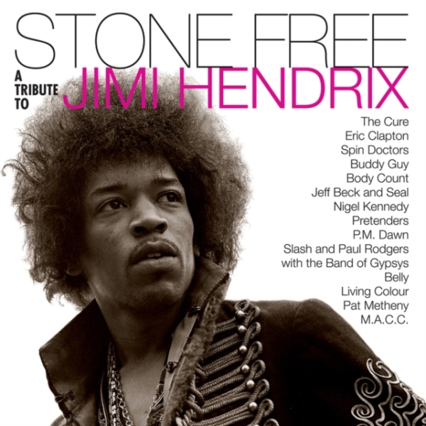 Various artists - Stone free-Tribute to Jimi Hendrix (Black & Clear Vinyl) Rocktober ryhmässä VINYYLI @ Bengans Skivbutik AB (4004878)