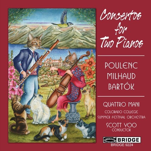 Poulenc/Milhaud - Concertos For 2 Pianos ryhmässä CD / Klassiskt @ Bengans Skivbutik AB (4045623)