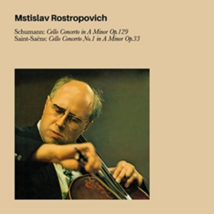 Mstislav Rostropovich - Schumann Cello Concerto In A Minor Op.129 /Saint-Saens Cello Concerto No.1 In A Minor Op.33 ryhmässä CD @ Bengans Skivbutik AB (4047256)