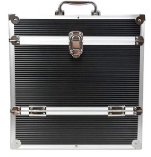 Vinyltillbehör - 12' Aluminium LP Vinyl Storage Case - Bl ryhmässä MERCH @ Bengans Skivbutik AB (4057910)