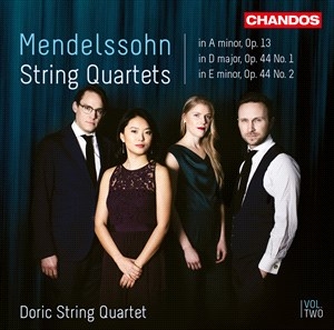 Mendelssohn Felix - String Quartets, Vol. 2 ryhmässä CD @ Bengans Skivbutik AB (4071361)