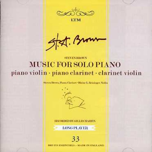 Steven Brown - Music For Solo Piano ryhmässä CD / Pop @ Bengans Skivbutik AB (4073451)