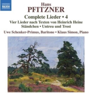 Pfitzner Hans - Complete Lieder, Vol. 4 ryhmässä CD @ Bengans Skivbutik AB (4075253)
