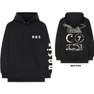 Nas - Unisex Pullover Hoodie: Symbols (Back Pr ryhmässä MERCH @ Bengans Skivbutik AB (4085632r)