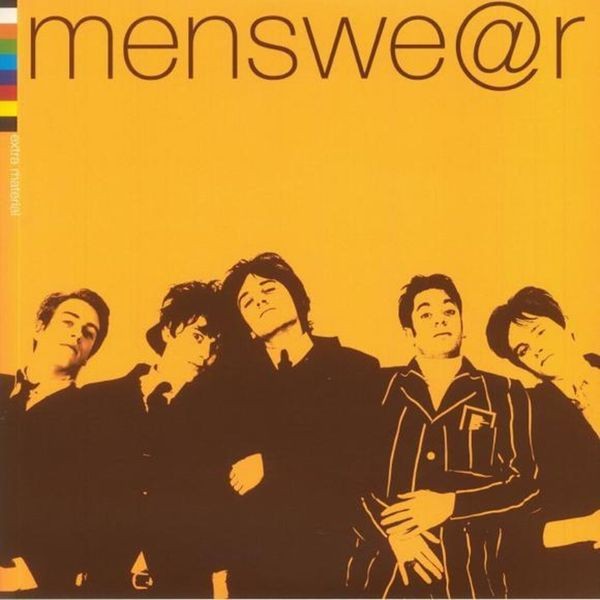 Menswear - Extra Material (180G Orange & White Viny ryhmässä VINYYLI @ Bengans Skivbutik AB (4091066)