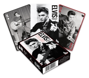 Elvis Presley - Elvis - Black And White Playing Cards ryhmässä MERCH @ Bengans Skivbutik AB (4113956)