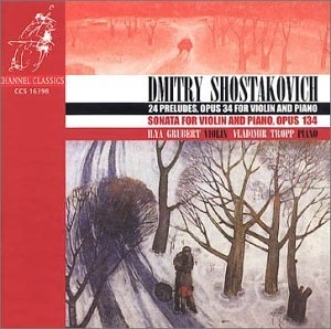 Shostakovich Dmitry - 24 Preludes For Violin And Piano ryhmässä CD @ Bengans Skivbutik AB (4121180)