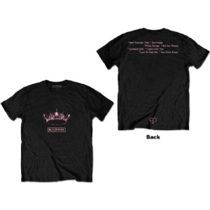 Blackpink - Unisex T-Shirt: The Album - Crown (Back  ryhmässä Minishops / K-Pop Minishops / Blackpink @ Bengans Skivbutik AB (4141076r)