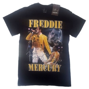 Freddie Mercury - Unisex T-Shirt: Live Homage (XL) ryhmässä -Start Tshirt @ Bengans Skivbutik AB (4141107)