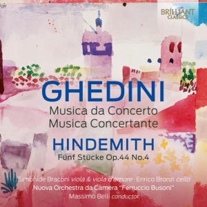 Ghedini Giorgio Federico Hindemit - Ghedini: Musica Da Concerto Musica ryhmässä CD @ Bengans Skivbutik AB (4163953)