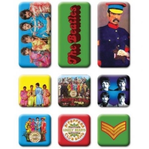 The Beatles - Sgt Pepper 9 Piece Set Magnet ryhmässä Minishops / Beatles @ Bengans Skivbutik AB (4168429)