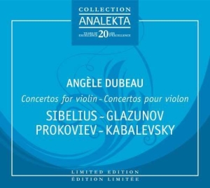 Dubeau Angèle - Concertos For Violin ryhmässä CD @ Bengans Skivbutik AB (4175990)