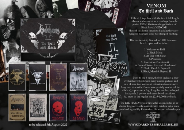 Venom - To Hell And Back (8 Mc Box) ryhmässä MC @ Bengans Skivbutik AB (4177320)