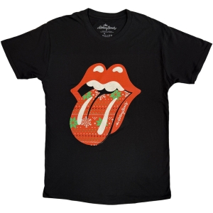 Rolling Stones - Christmas Tongue Uni Bl_T-Shirt  (XL) ryhmässä -Start Tshirt @ Bengans Skivbutik AB (4179111)