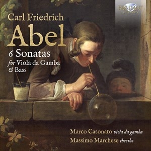 Abel Carl Friedrich - 6 Sonatas For Viola Da Gamba & Bass ryhmässä CD @ Bengans Skivbutik AB (4180413)