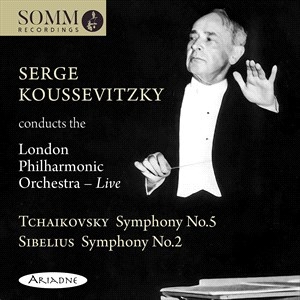 Sibelius Jean Tchaikovsky Pyotr - Serge Koussevitzky Conducts The Lon ryhmässä CD @ Bengans Skivbutik AB (4180637)