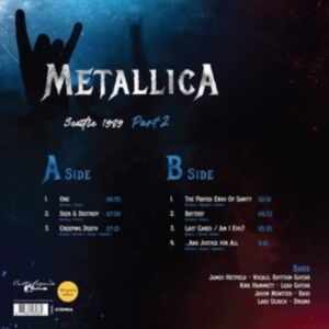 Metallica - Seattle 1989 Part 2 ryhmässä VINYYLI @ Bengans Skivbutik AB (4183036)
