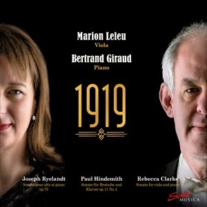 Clarke Rebecca Hindemith Paul R - Clarke, Hindemith & Ryelandt: 1919 ryhmässä CD @ Bengans Skivbutik AB (4186908)