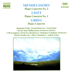 Mendelssohn/Liszt/Grieg - Piano Concertos ryhmässä CD @ Bengans Skivbutik AB (4189880)