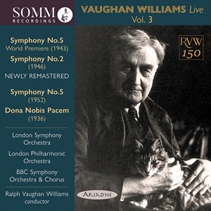 Vaughan Williams Ralph - Vaughan Williams Live, Vol. 3 ryhmässä CD @ Bengans Skivbutik AB (4196901)