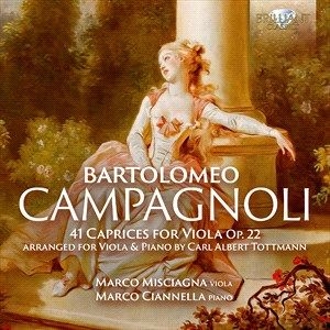Campagnoli Bartolomeo - 41 Caprices For Viola, Op.22, Arran ryhmässä CD @ Bengans Skivbutik AB (4196906)