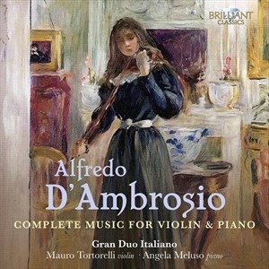 D'ambrosio Alfredo - Complete Music For Violin & Piano ( ryhmässä CD @ Bengans Skivbutik AB (4196908)