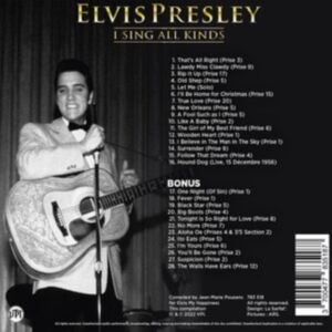 Elvis Presley - I Sing All Kinds ryhmässä CD @ Bengans Skivbutik AB (4199155)