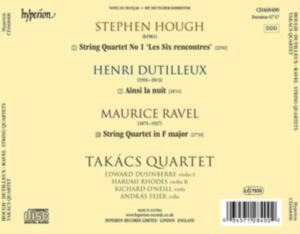 Hough Stephen Dutilleux Henri R - String Quartets ryhmässä CD @ Bengans Skivbutik AB (4204177)