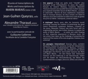 Jean-Guihen & Alexandre Tharaud Queyras - Marin Marais ryhmässä CD @ Bengans Skivbutik AB (4208310)