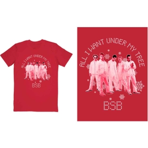 Backstreet Boys - All I Want Xmas Uni Red T-Shirt  (XL) ryhmässä -Start Tshirt @ Bengans Skivbutik AB (4212405)