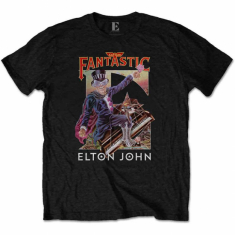Elton John - Unisex T-Shirt: Captain Fantastic ryhmässä MERCH @ Bengans Skivbutik AB (4212458r)