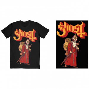 Ghost - Unisex T-Shirt: Greetings From Papa Noel ryhmässä Minishops / Ghost @ Bengans Skivbutik AB (4212471r)