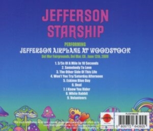 Jefferson Starship - Jefferson Airplane At Woodstock ryhmässä CD @ Bengans Skivbutik AB (4215892)